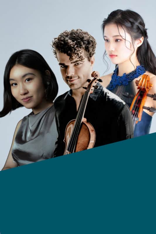 Anjulie Chen, Simon Luethy und Kokoro Ryu spielen im Januar 2026 bei Elysium Concerts in München im Schloss Nymphenburg