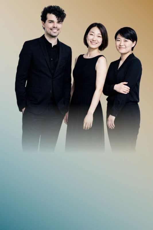 Simon Luethy, Haruka Ogawa und Hyejin Kim beim Konzert Aurora von Elysium Concerts im Schloss Nymphenburg