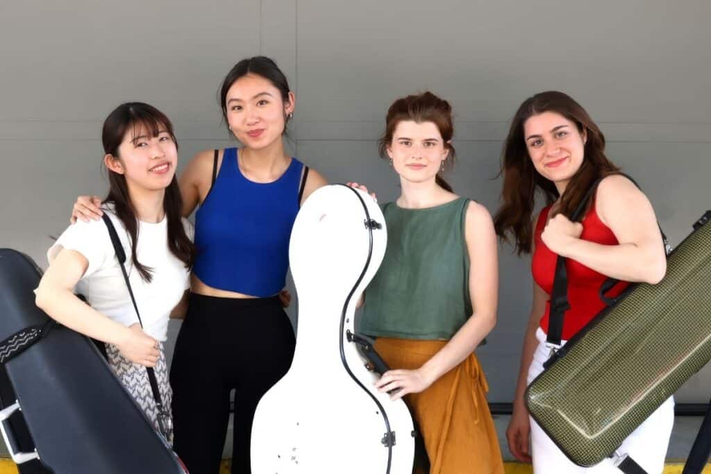 Polymnia Quartett mit Violoncello im Schloss Nymphenburg bei Elysium Concerts
